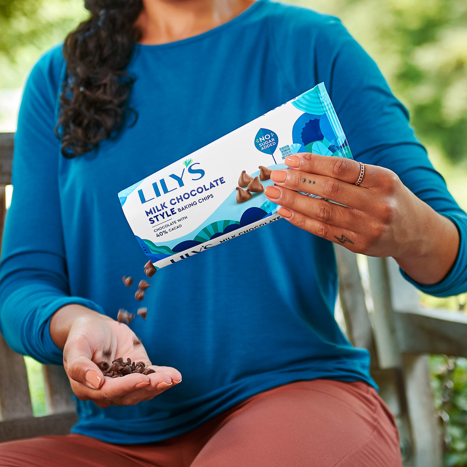 slide 3 of 4, Lily's Milk Chocolate Style Baking Chips 9 oz, 9 oz