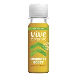 Vive Organic Immunity Boost Cayenne, Ginger & Turmeric Shot (2oz bottle)
