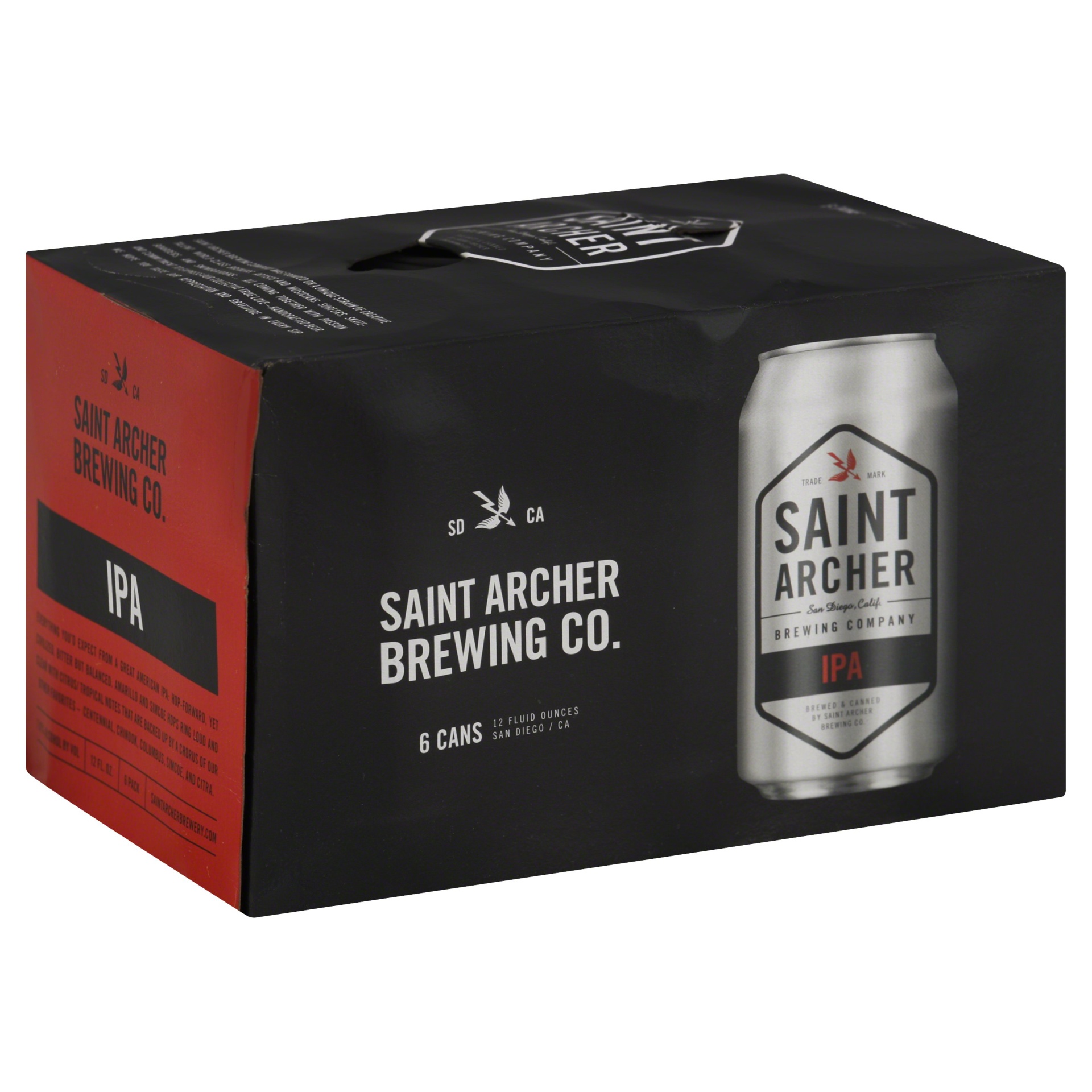 slide 1 of 4, Saint Archer Brewing Company Saint Archer IPA Beer, 6 ct; 12 fl oz