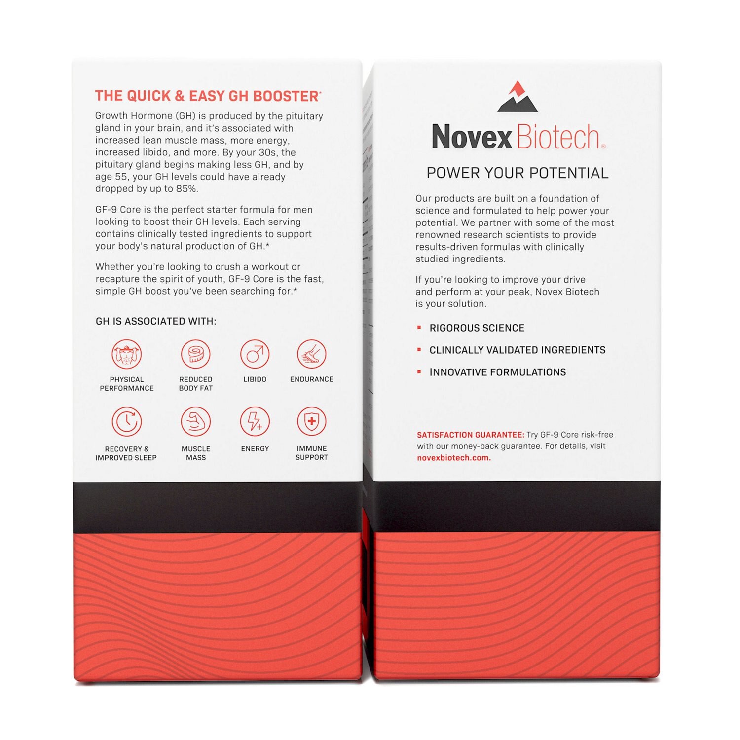 slide 2 of 3, Novex Biotech GF-9 Core GH Booster 120 Capsules, 120 ct