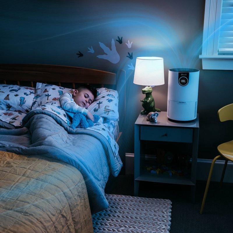 slide 10 of 19, Shark Air Purifier with Nanoseal HEPA Cleansense IQ Odor Lock Cleans up to 500 sq ft White HP102: UL Listed, True HEPA, 2-Year Warranty, 500 sq ft