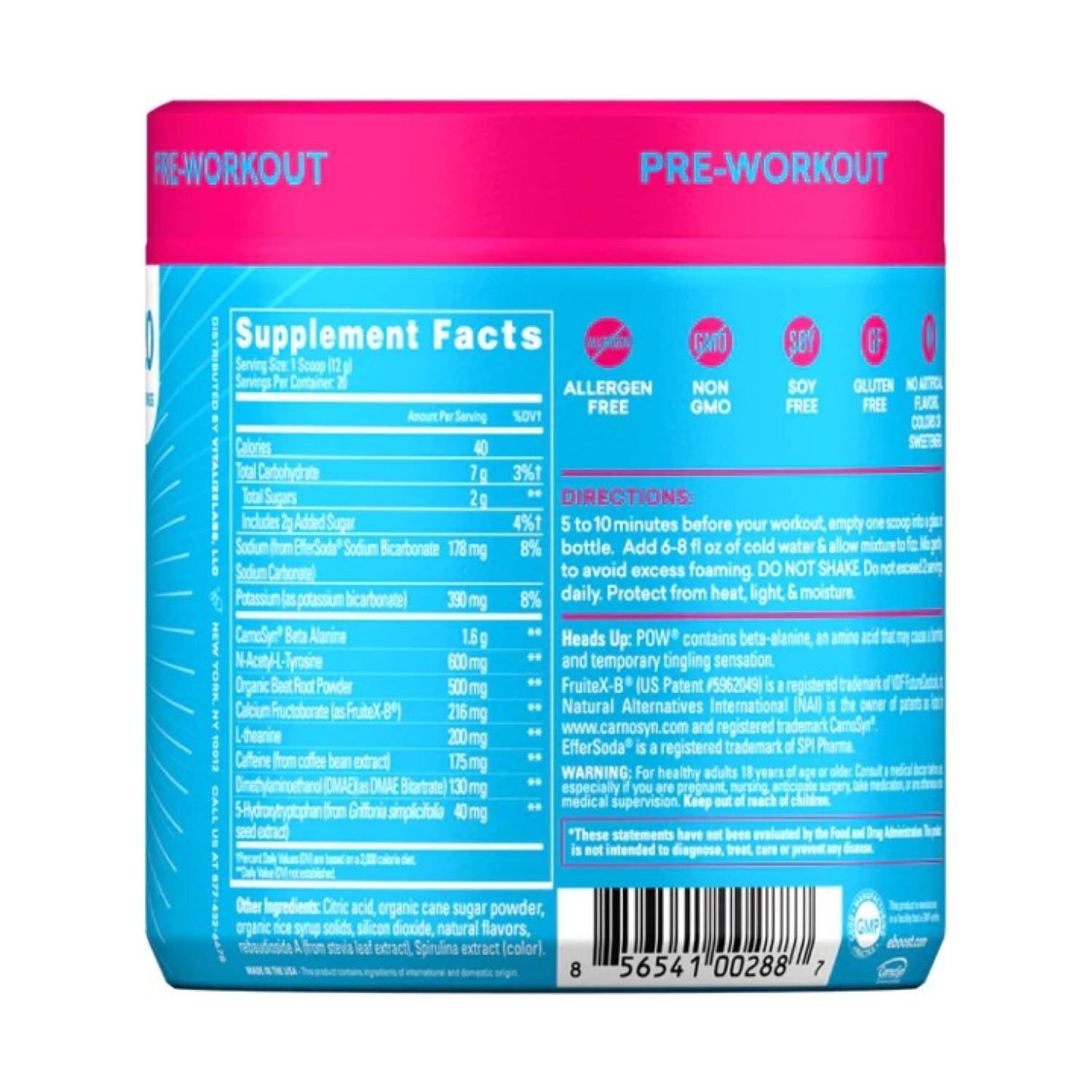slide 2 of 2, EBOOST Blue Raspberry Pre-Workout 8.46 oz, 8.46 oz