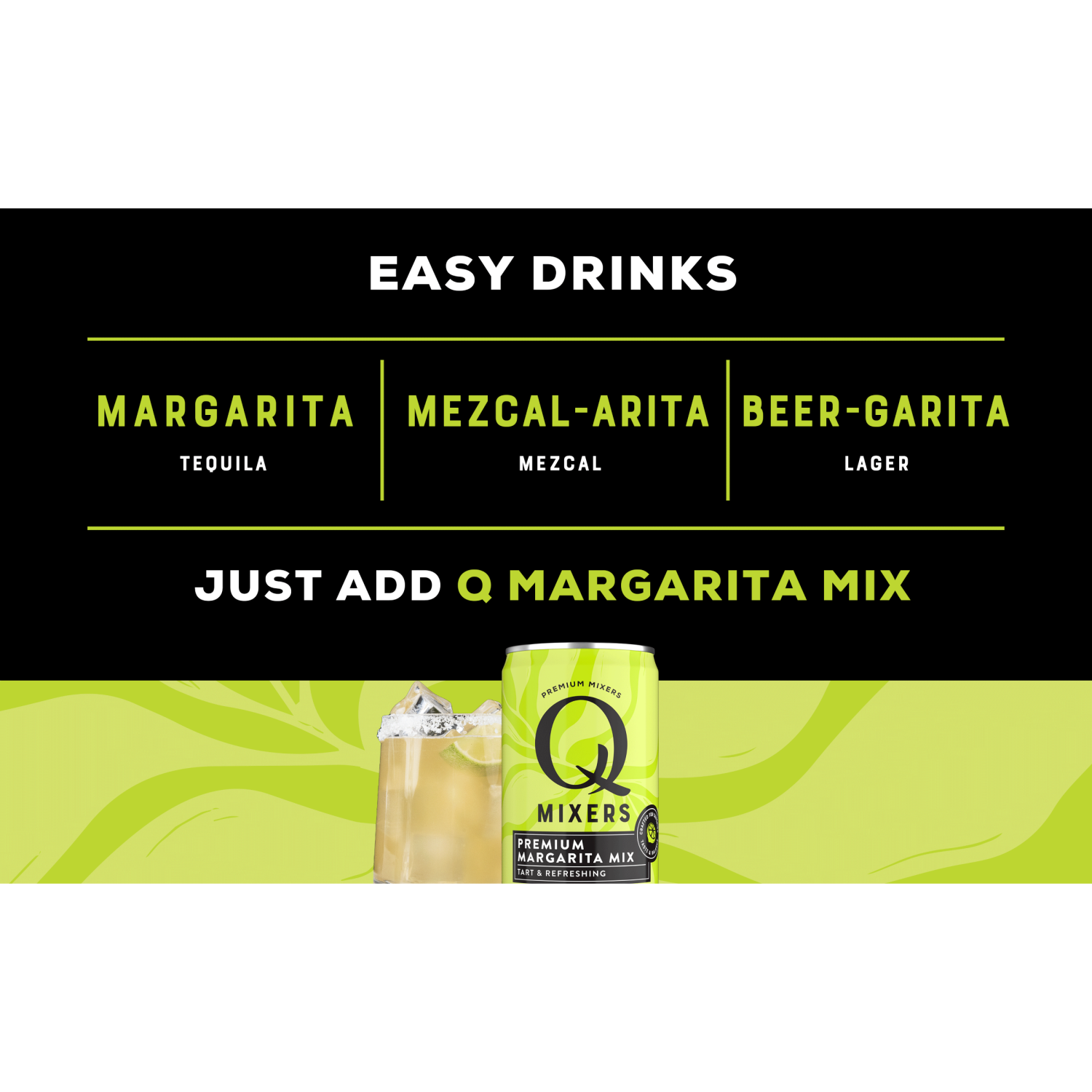 slide 5 of 6, Q Drinks Premium Margarita Mix 4 - 7.5 fl oz Cans, 4 ct