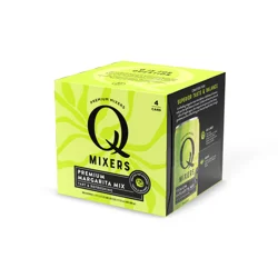Q Drinks Premium Margarita Mix 4 - 7.5 fl oz Cans