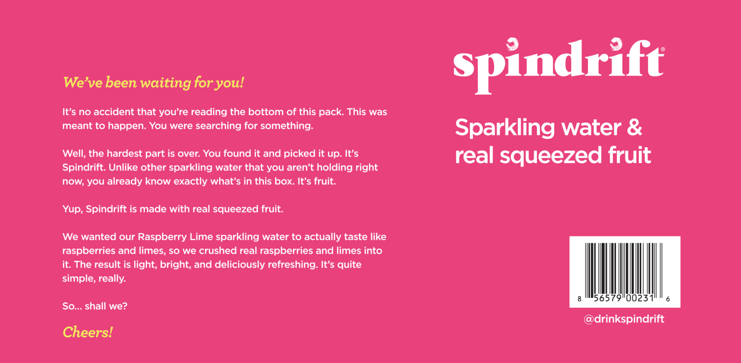 slide 2 of 4, Spindrift Raspberry Lime Sparkling Water- 8 ct; 12 fl oz, 8 ct; 12 fl oz