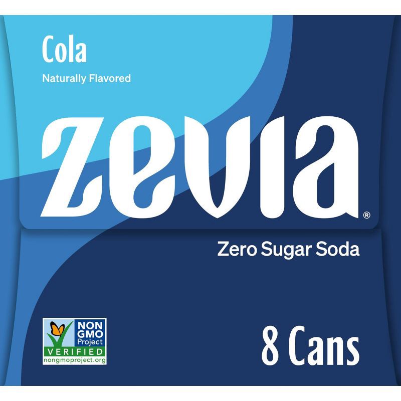 slide 4 of 4, Zevia Cola Zero Calorie Soda - 8pk/12 fl oz Cans, 8 ct; 12 fl oz
