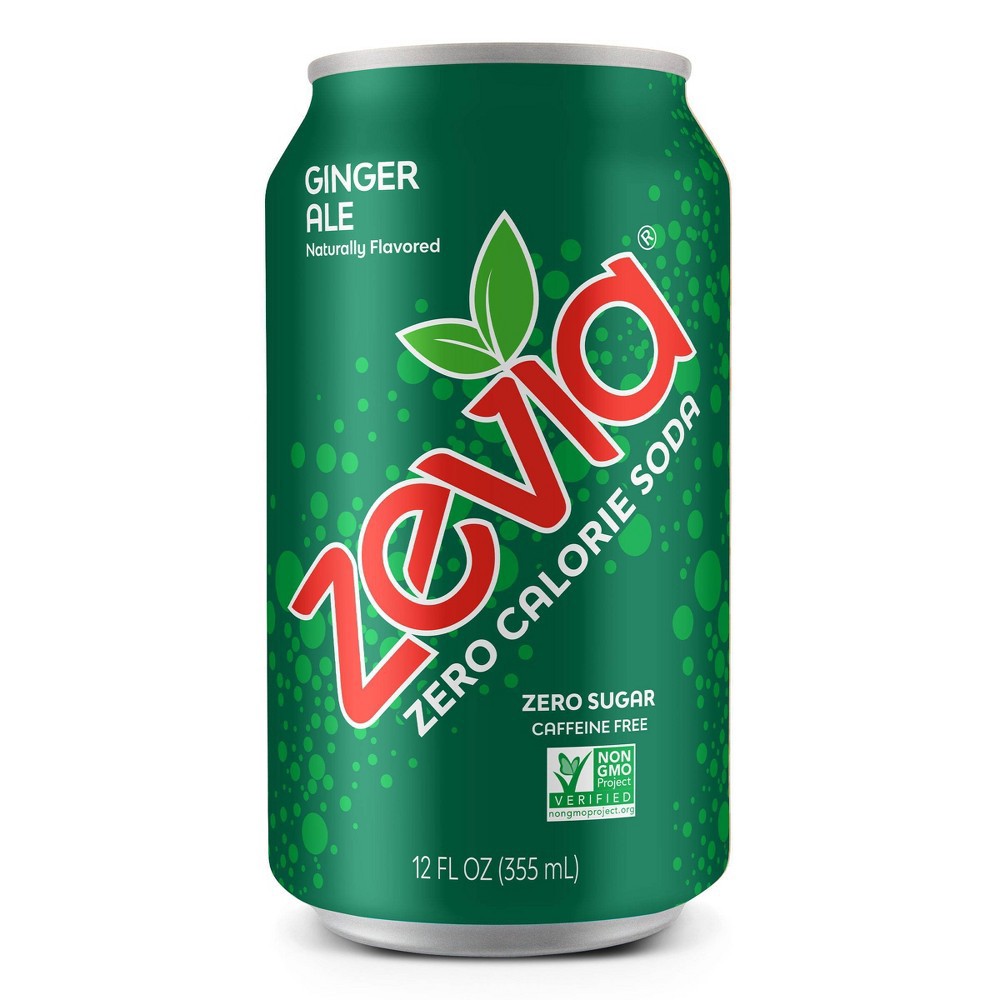 slide 2 of 4, Zevia Ginger Ale Zero Calorie Soda - 8pk/12 fl oz Cans, 8 ct; 12 fl oz