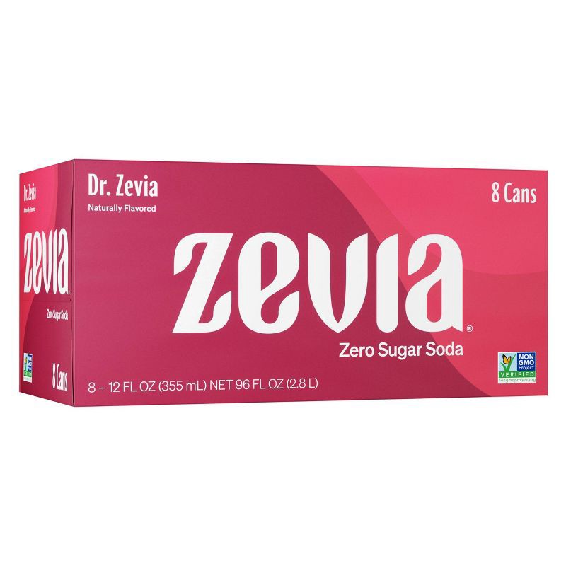 slide 1 of 4, Zevia Dr. Zevia Zero Calorie Soda - 8pk/12 fl oz Cans, 8 ct; 12 fl oz