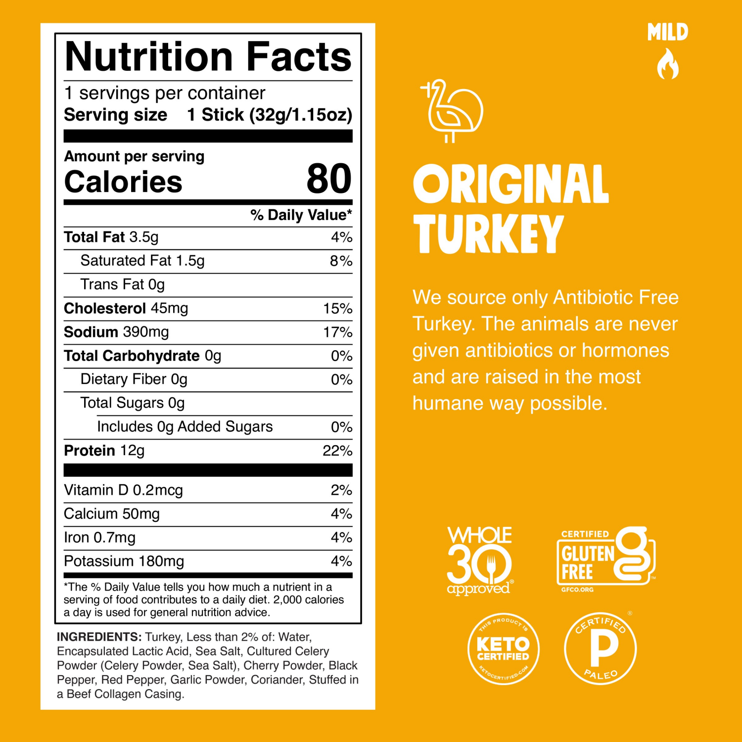 slide 2 of 4, Chomps Original Mild Turkey Sticks, 1.15 oz