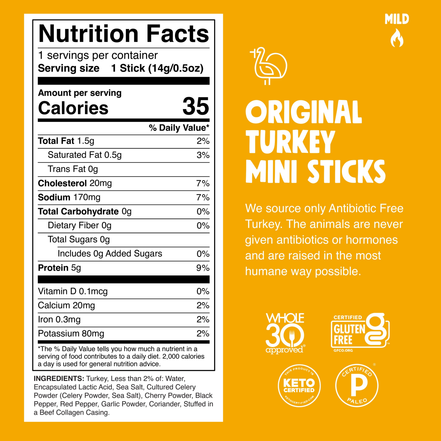 slide 2 of 4, Chomps CHOMPLINGS Original Turkey Mini Meat Sticks, 6 Count, 6 ct