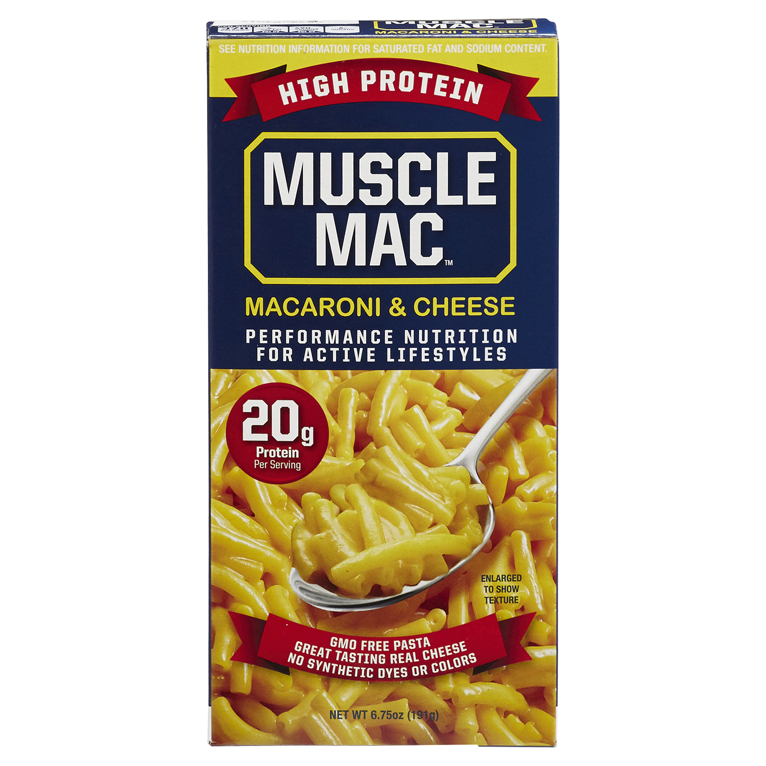 slide 1 of 1, Muscle Mac High Protein Macaroni & Cheese, 6.75 oz