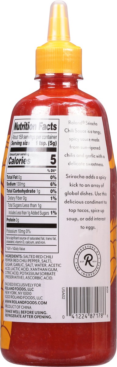 slide 5 of 9, Roland Spicy & Garlicky Sriracha Chili Sauce 28 oz, 28 oz
