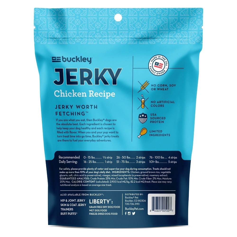 slide 2 of 2, Buckley Premium Protein Chicken Jerky Dog Treats, 5 oz