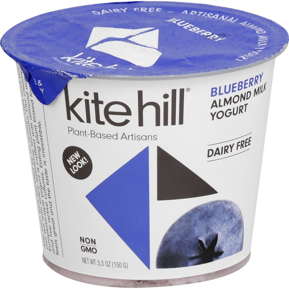 slide 1 of 1, Kite Hill Blueberry Almond Milk Yogurt, 5.3 oz