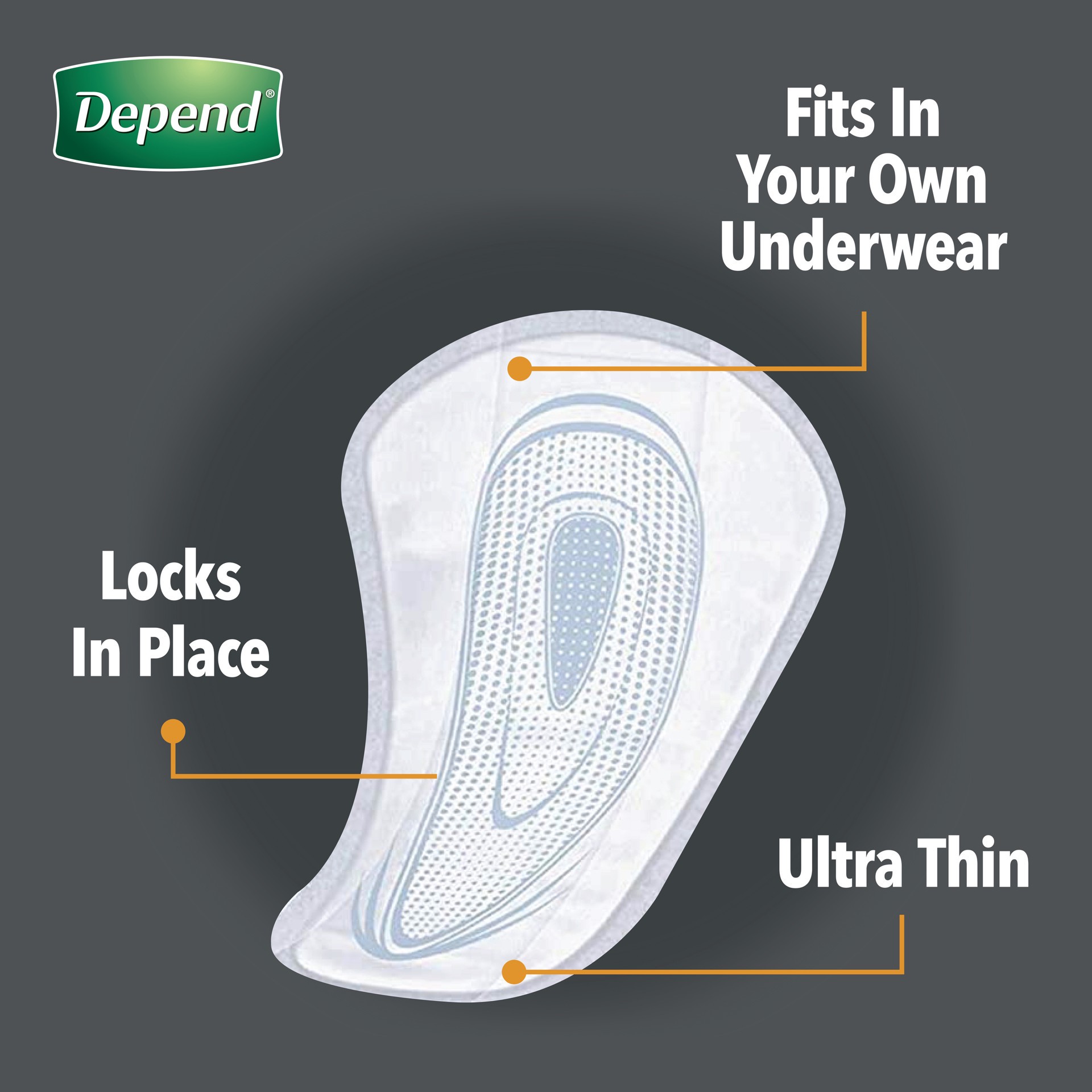 slide 2 of 5, Depend For Men Light Shields 58 Pads, 58 ct