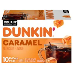 Dunkin' Caramel Me Crazy Coffee, Keurig K-Cup Pods, 10 Count Box