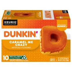 Dunkin'' Dunkin’ Caramel Me Crazy Coffee, Keurig K-Cup Pods, 10 Count Box