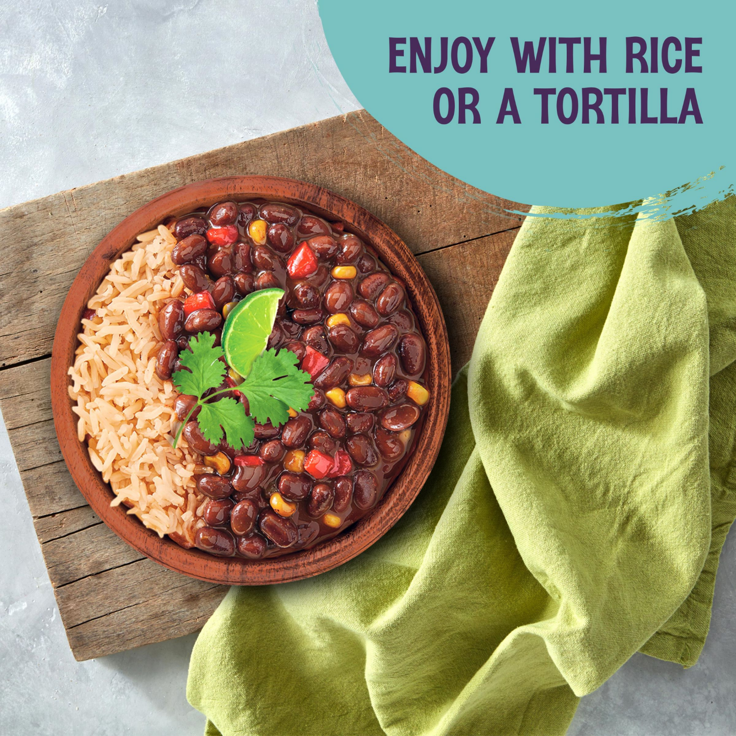 slide 2 of 5, The Good Bean® Mexicali Seasoned Beans™ Heat and Eat Pouch, 10 oz