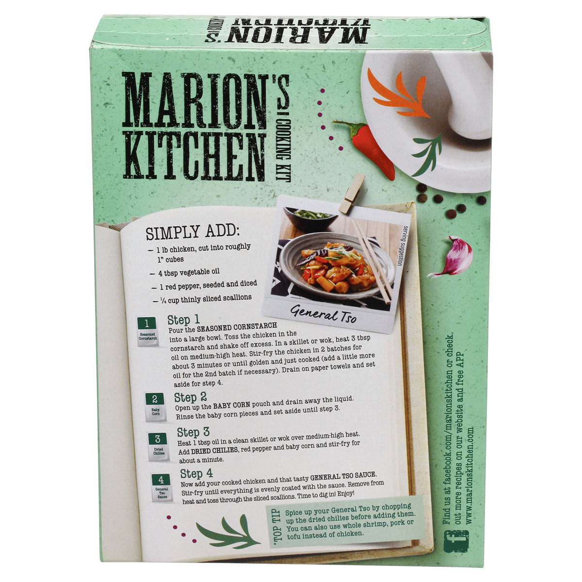 slide 3 of 8, Marion's Kitchen General Tso Kit, 12.5 oz