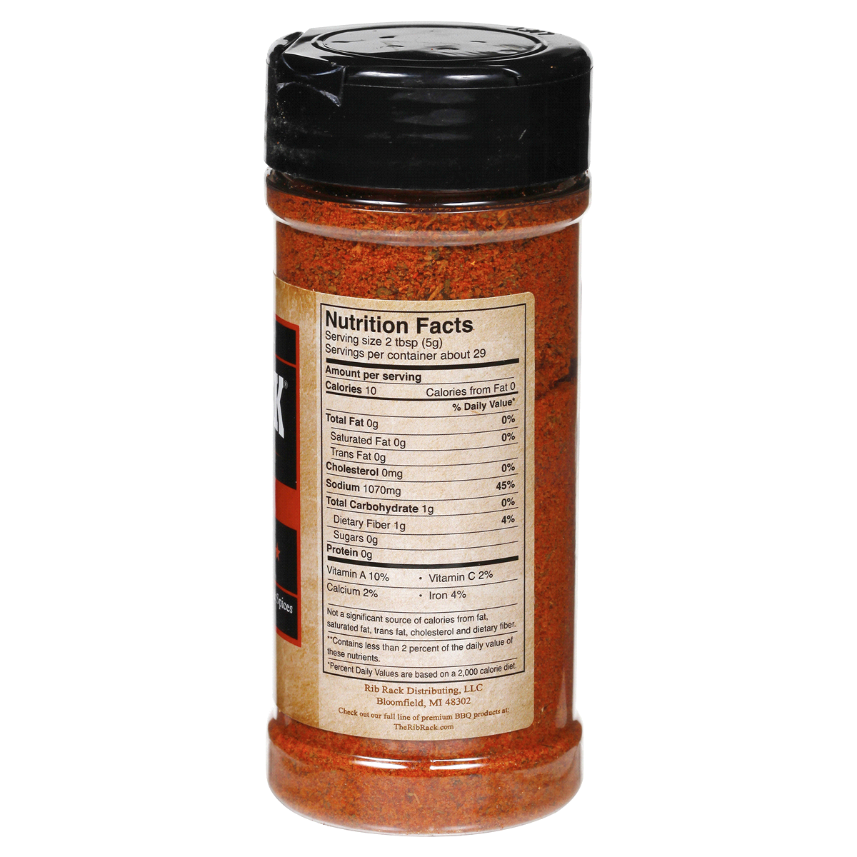slide 3 of 3, Rib Rack Seasoning Spice Rub, Cajun, 5.5 oz