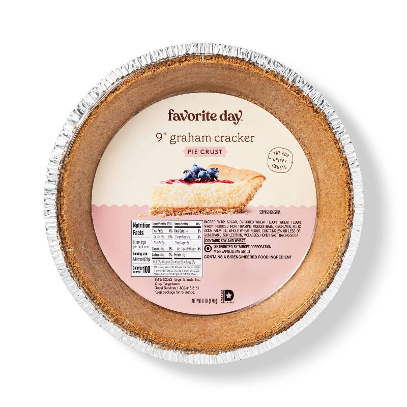 slide 1 of 3, Graham Cracker Pie Crust - 6oz - Favorite Day™, 6 oz