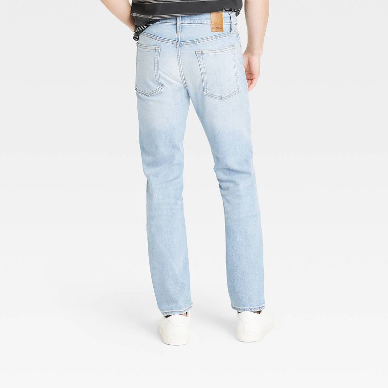 slide 2 of 3, Men's Slim Fit Jeans - Goodfellow & Co™ Light Blue Denim 32x30: Heavyweight Twill, Mid Rise, Stretch, 1 ct