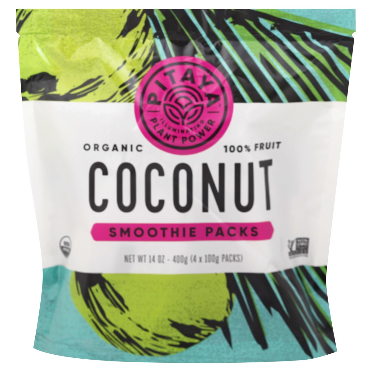 slide 4 of 13, Pitaya Foods Organic Coconut Smoothie Packs 4 - 100 g Packs, 4 ct