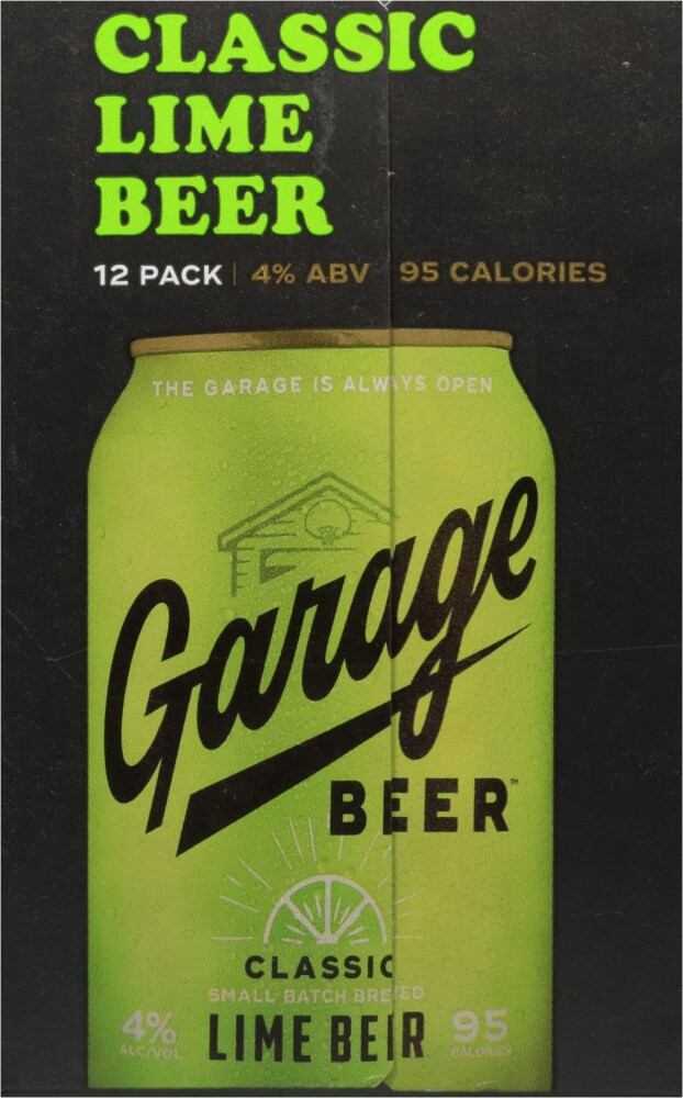 slide 2 of 3, Garage Beer™ Classic Lime Beer, 12 ct; 12 oz