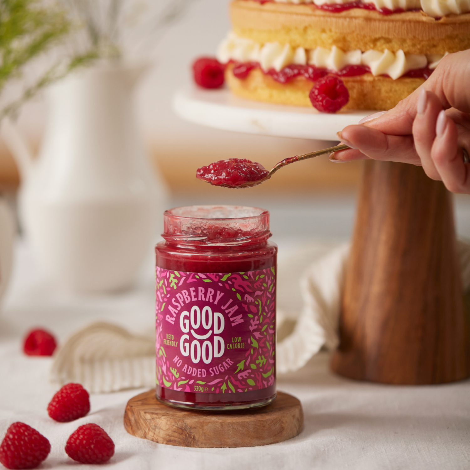 slide 3 of 4, Good Good Raspberry Jam 12 oz, 12 oz