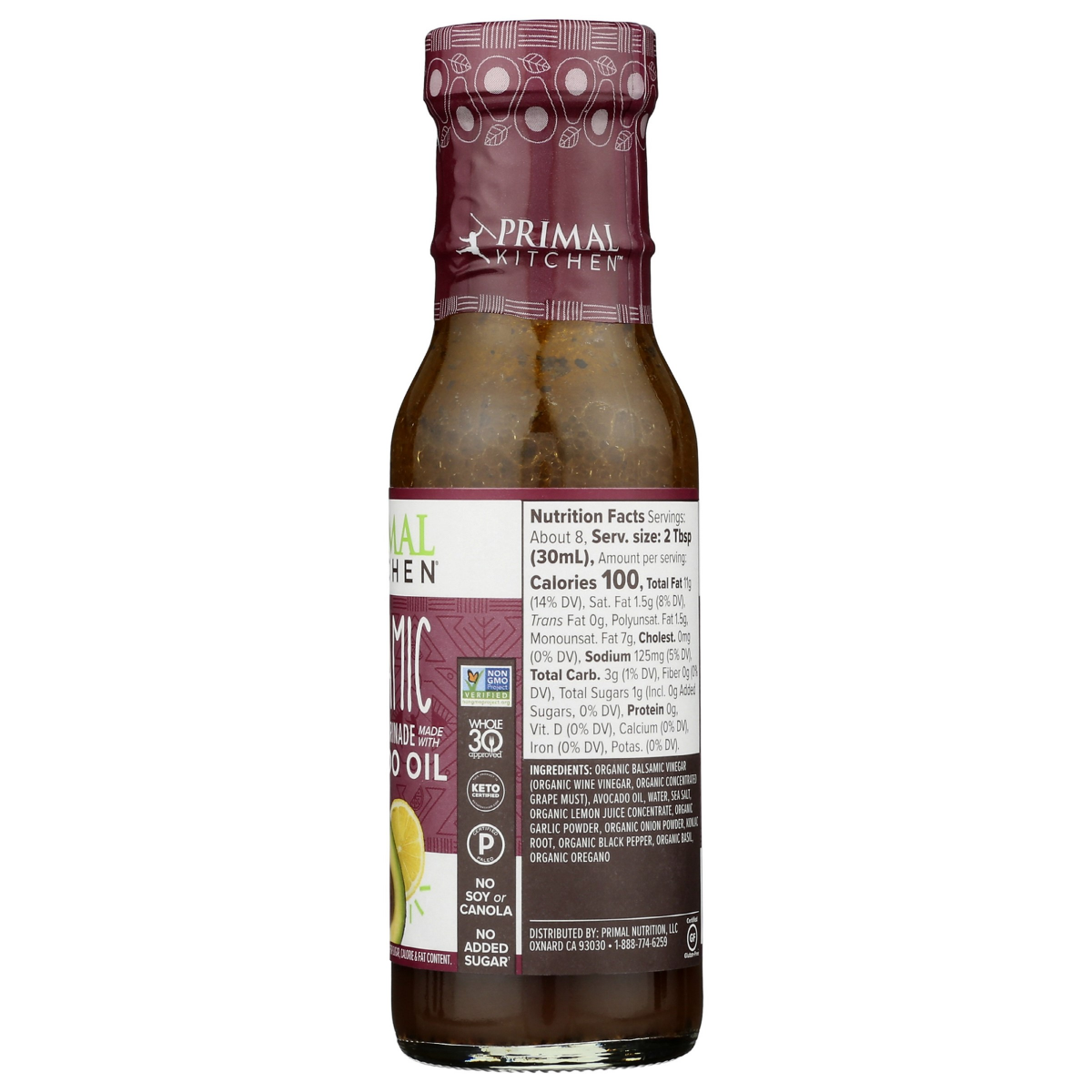 slide 2 of 2, Primal Kitchen Balsamic Vinaigrette & Marinade 8 oz, 8 fl oz