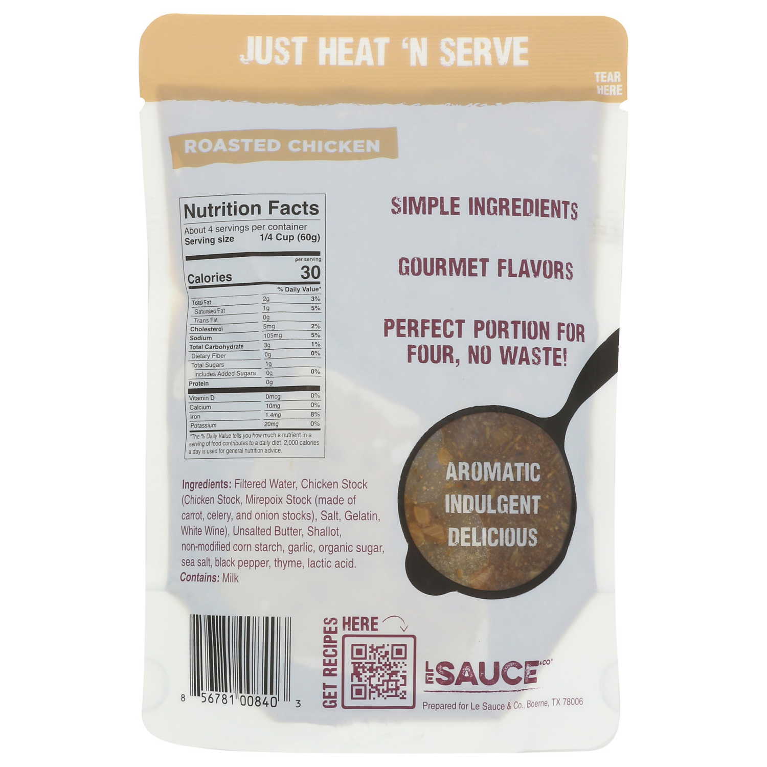 slide 2 of 2, Le Sauce & Co Gourmet Roasted Chicken Gravy 8.8 oz, 8.8 oz