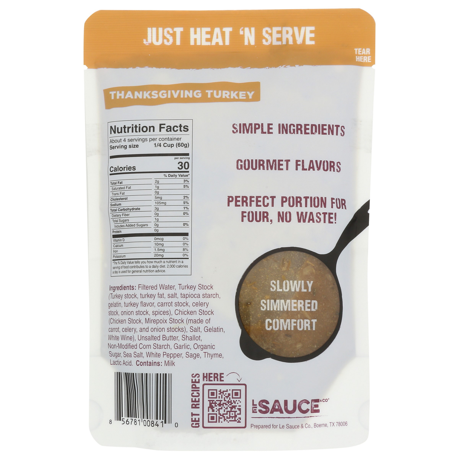 slide 2 of 2, Le Sauce & Co Gourmet Thanksgiving Turkey Gravy 8.8 oz, 8.8 oz