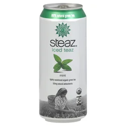Steaz Iced Teaz Mint Green Tea - 16 oz