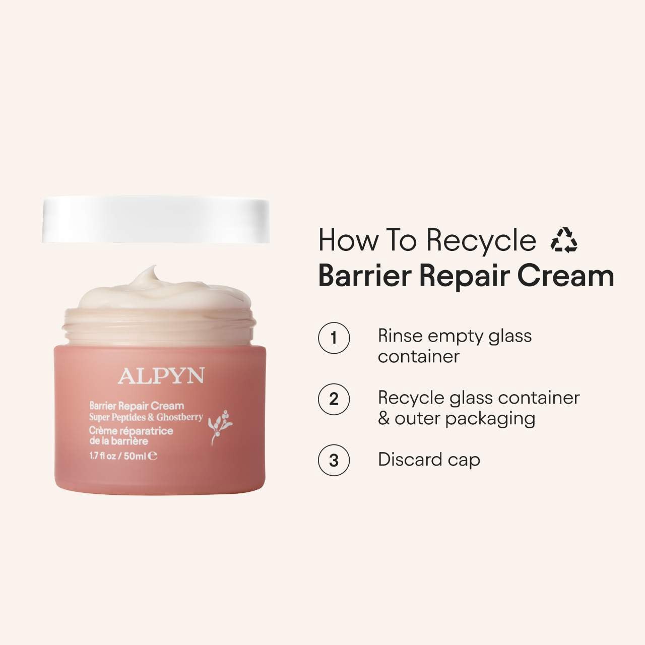slide 11 of 13, ALPYN Super Peptide & Ghostberry Moisturizer for Eczema, Barrier and Wrinkle Repair 1.7 oz/50 mL, 1.7 oz/50 ml