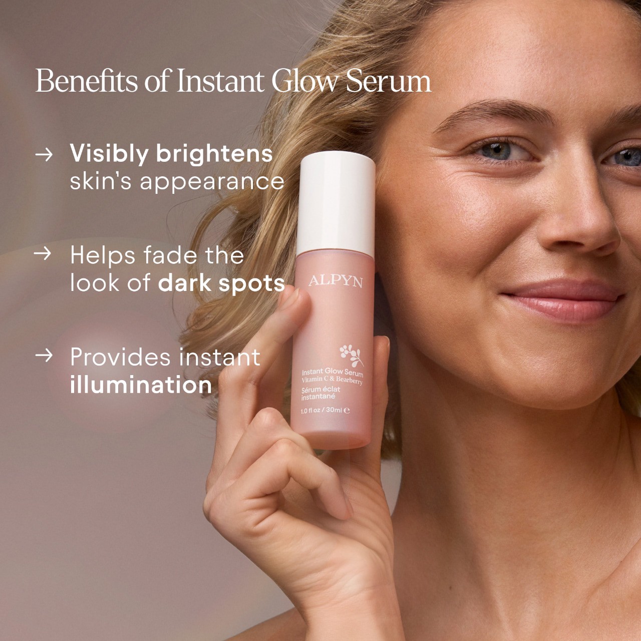 slide 2 of 12, ALPYN Vitamin C & Bearberry Instant Brightening Serum 1 oz / 30 mL, 1 oz / 30 ml