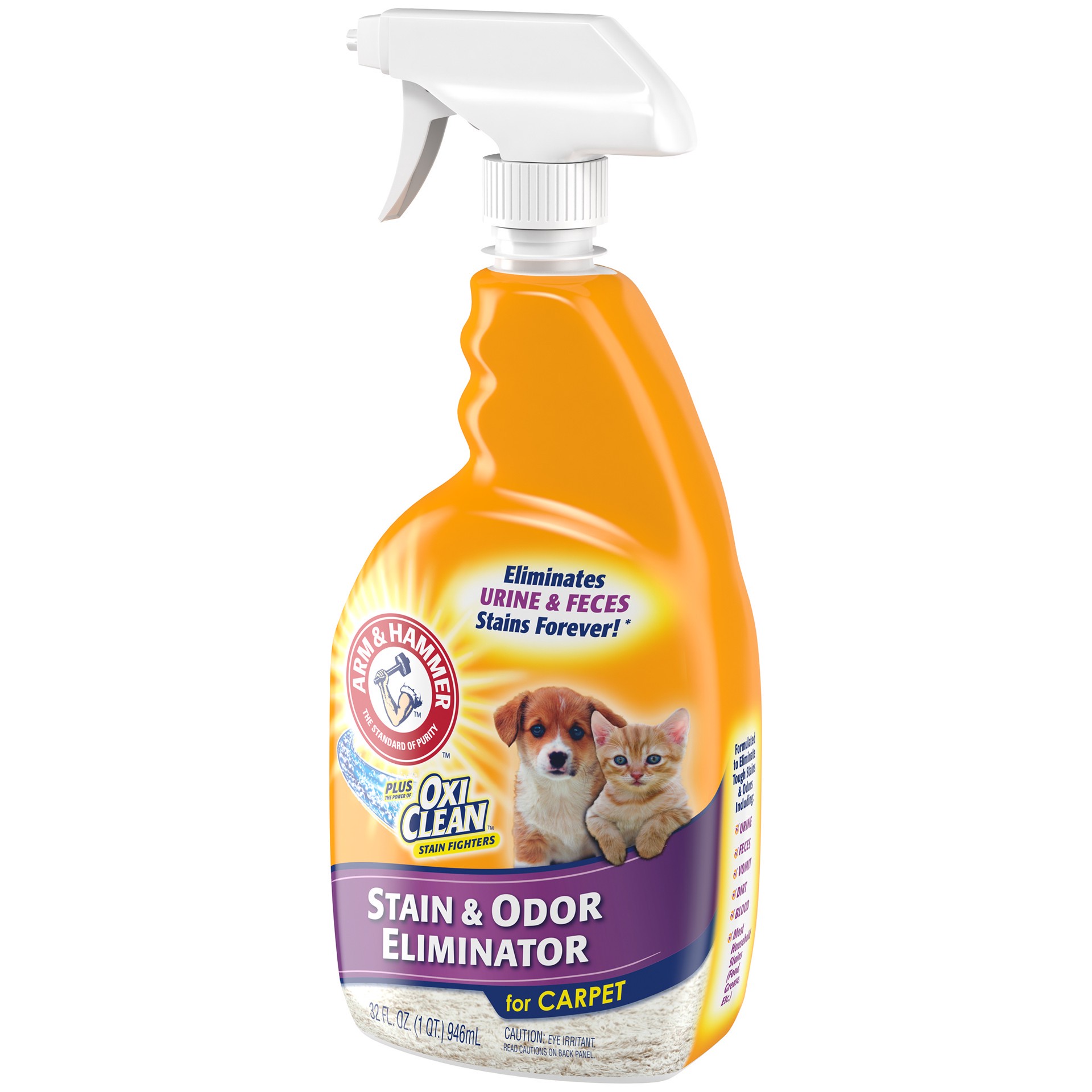 slide 4 of 4, ARM & HAMMER Pet Stain & Odor Eliminator for Carpet & Upholstery 32 fl oz, 32 fl oz