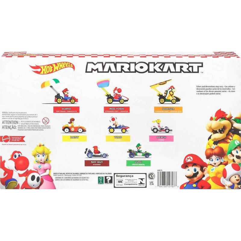 slide 6 of 6, Hot Wheels Mario Kart Glider Vehicle - 8pk, 8 ct