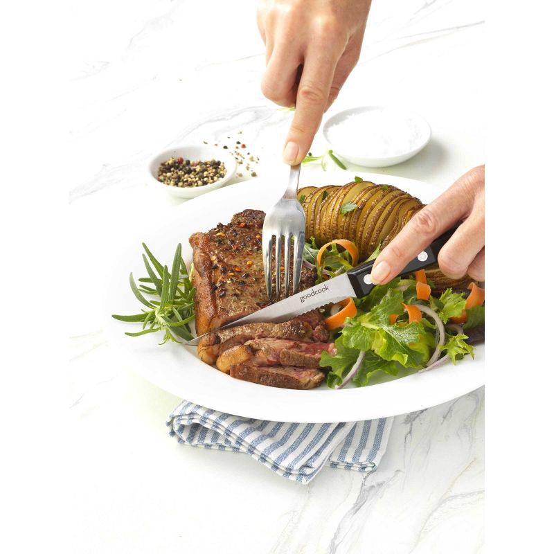 GoodCook Ready 4pc Triple Rivet Steak Knife Set