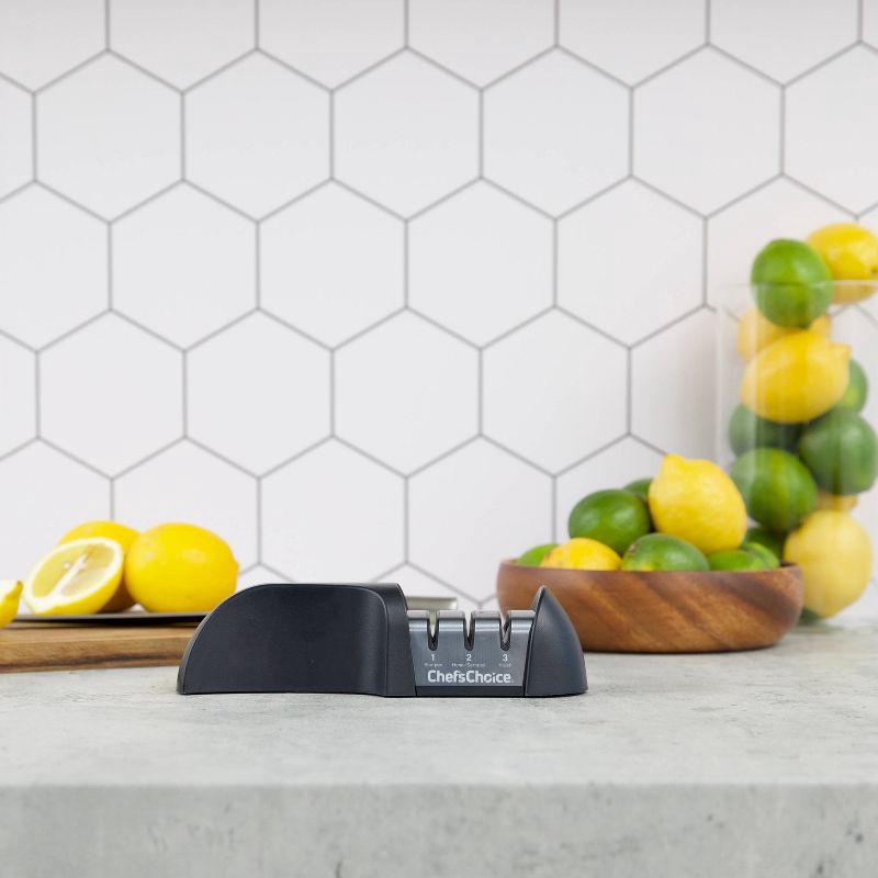 slide 2 of 8, Chef's Choice Chefs Choice G4360 Manual Sharpener: Kitchen Knife Sharpener, Hand Wash, Black, Metal, 1-Year Warranty, 1 ct