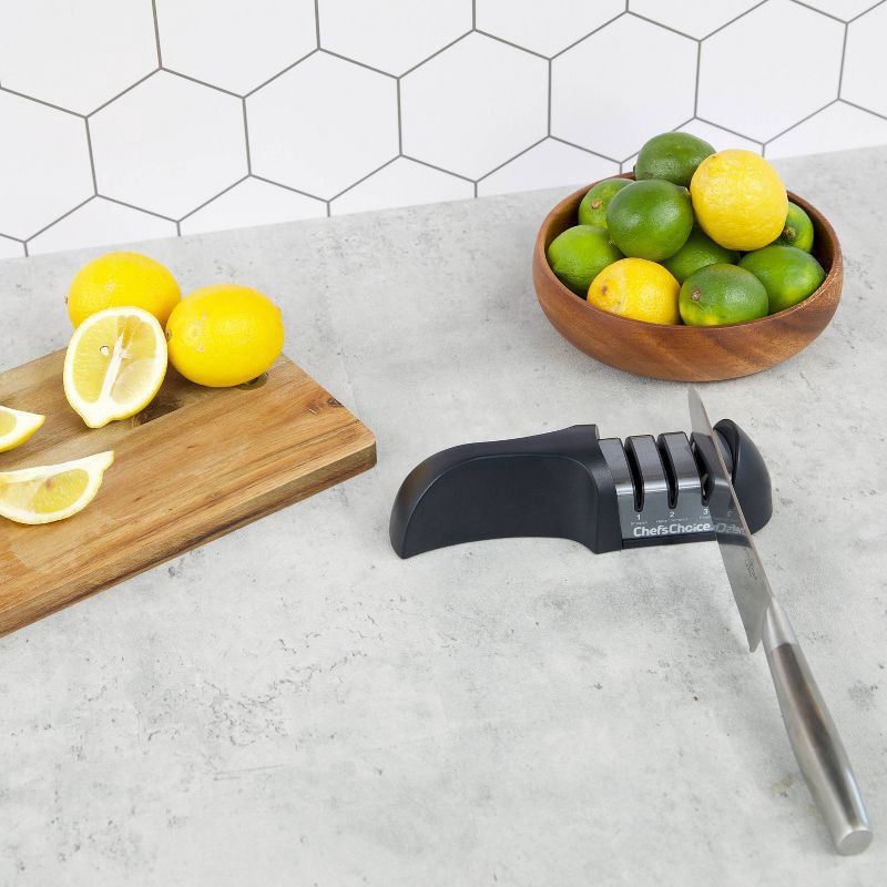 slide 4 of 8, Chef's Choice Chefs Choice G4360 Manual Sharpener: Kitchen Knife Sharpener, Hand Wash, Black, Metal, 1-Year Warranty, 1 ct