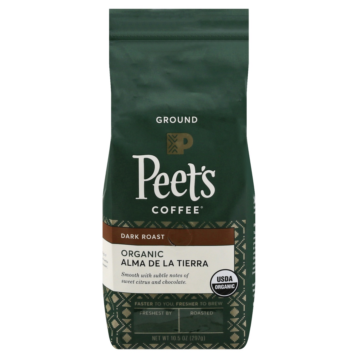 slide 1 of 6, Peet's Coffee Alma De La Tierra Organic Dark Roast Ground Coffee, 