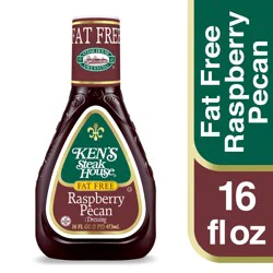 Ken's Steak House Fat Free Raspberry Pecan Salad Dressing 16 fl oz