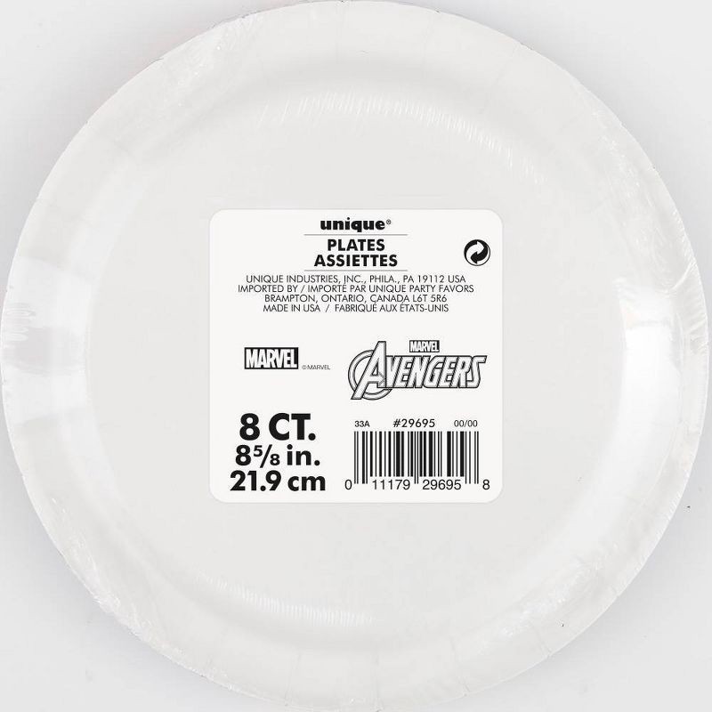 slide 3 of 3, 8ct Black Panther Paper Plates, 8 ct