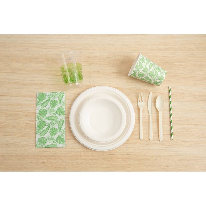 slide 3 of 5, Hosted Compostable Printed Paper Straws - 50ct, 50 ct