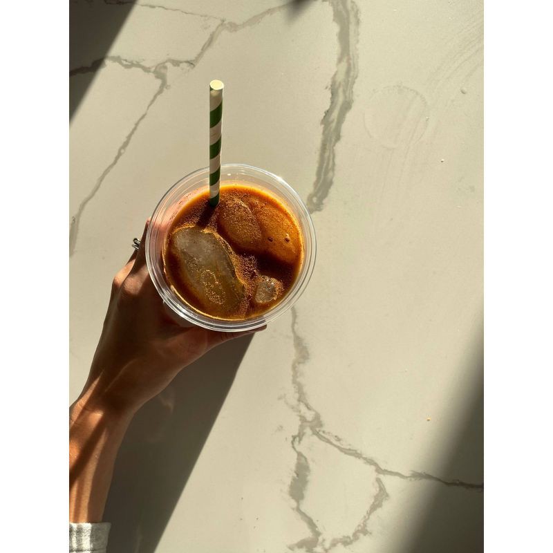 slide 5 of 5, Hosted Compostable Printed Paper Straws - 50ct, 50 ct