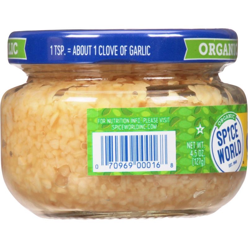 slide 3 of 6, Spice World Organic Minced Garlic - 4.5oz, 4.5 oz