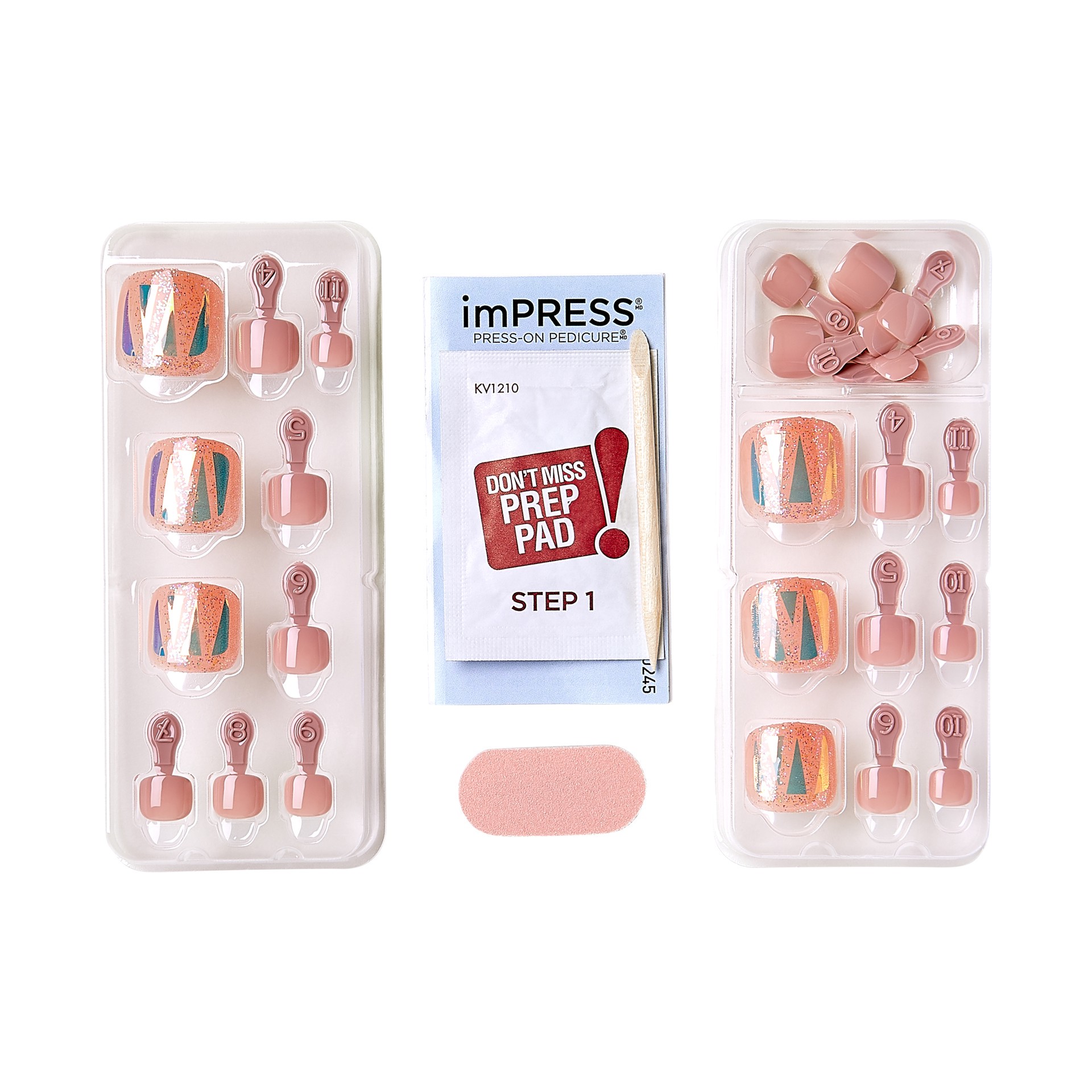 slide 4 of 5, imPRESS KS imPRESS Toenails - Your Love, 28 pc