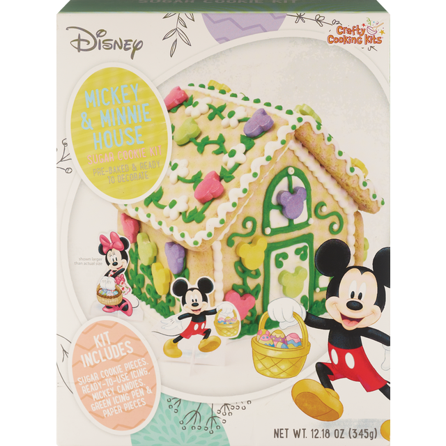 slide 1 of 1, Betty Crocker Mickey Mouse Sugar Cookie House Kit, 1 kit