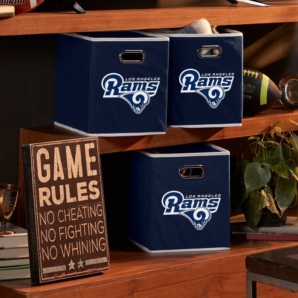 slide 3 of 7, NFL Los Angeles Rams Storage Bin, 1 ct