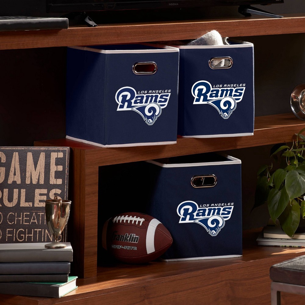 slide 7 of 7, NFL Los Angeles Rams Storage Bin, 1 ct